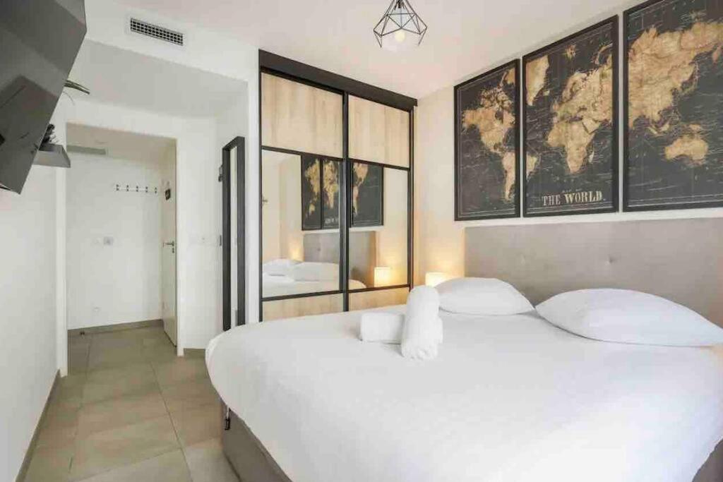 Logement Moderne Luxueux Parking Ac Cote De La Mer Nice Buitenkant foto